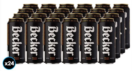 CERVEZA BECKER NEGRA 473CC PACKx24
