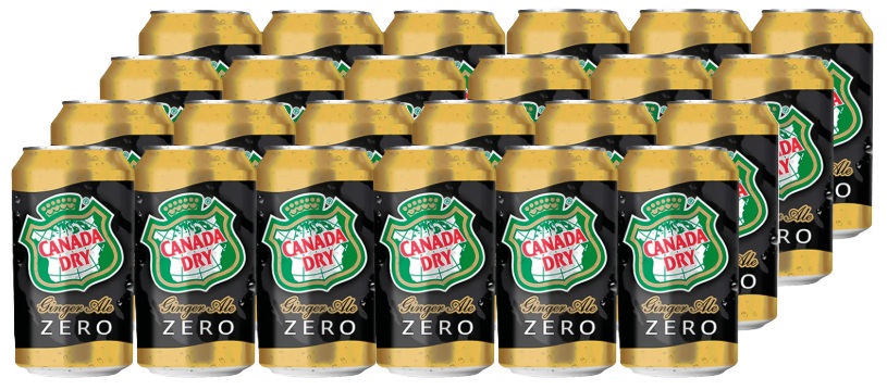 CANADA DRY ZERO LATA 350CC DISPLAYx24