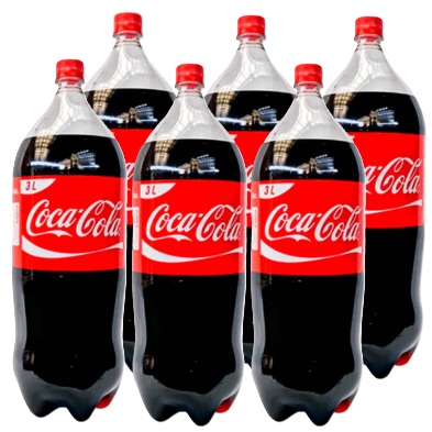COCA COLA PET 3000CC DISPLAYx6