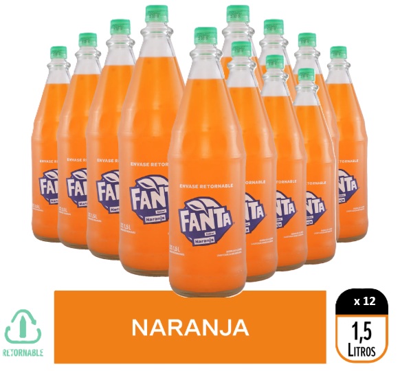 FANTA RETORNABLE 1500CC CAJAx12