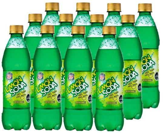 LIMON SODA PET 600CC DISPLAYx12