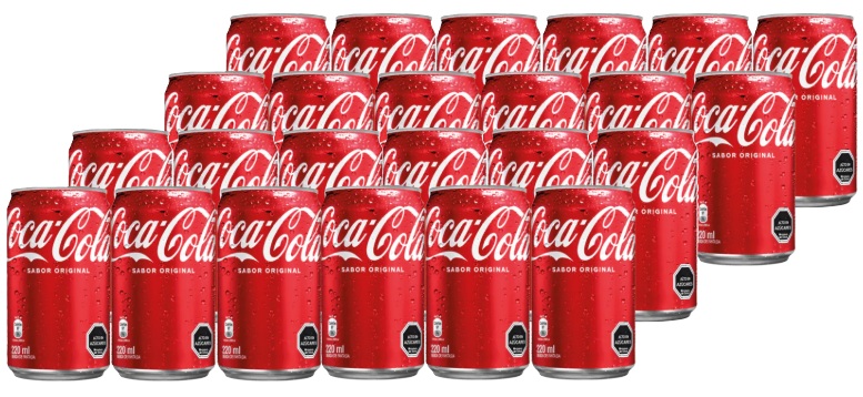 MINI COCA COLA LATA 220CC DISPLAYx24