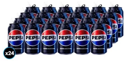 PEPSI ZERO LATA 350CC DISPLAYx24
