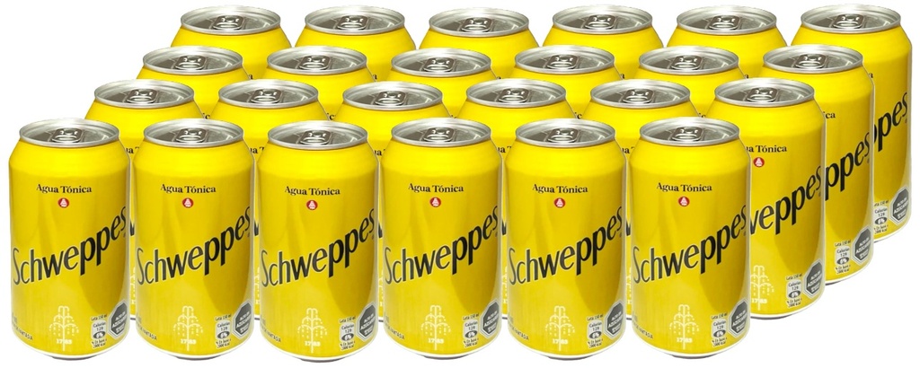 SCHWEPPES TONICA LATA 350CC CAJAx24