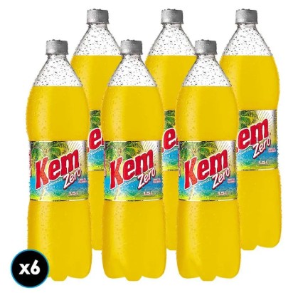 KEM PIÑA ZERO PET 1500CC DISPLAYx6