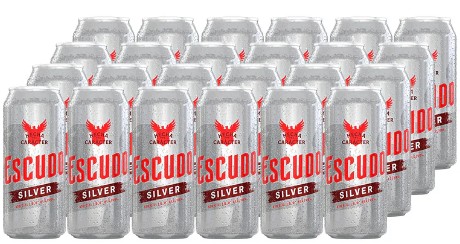 CERVEZA ESCUDO SILVER LATA 473CC PACKx24
