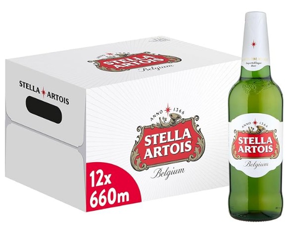 STELLA ARTOIS DESECHABLE 660CC PACKx12