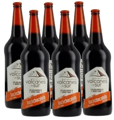 VOLCANES DEL SUR CHOCOLATE NARANJA 1050CC PACKx6