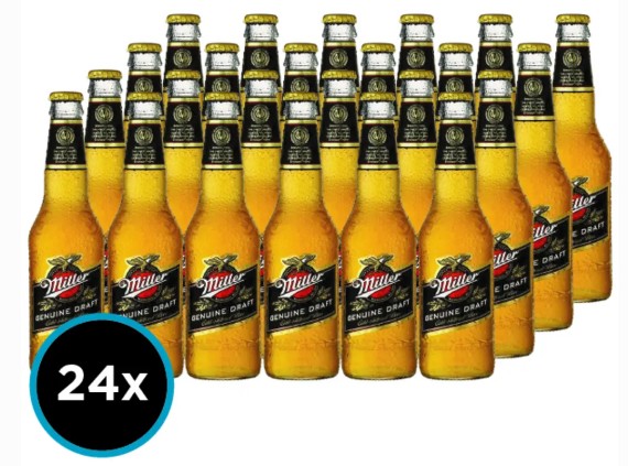 CERVEZA MILLER 355CC PACKx24