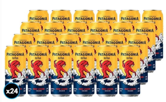 CERVEZA PATAGONIA RED LAGER 470CC 5º PACKx24