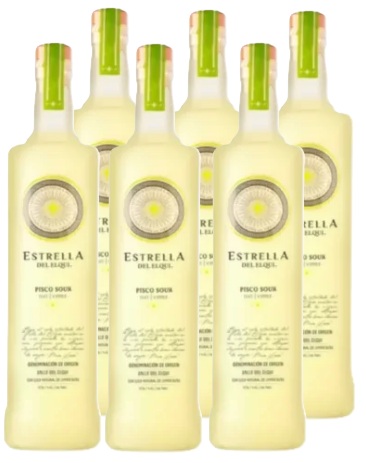 ESTRELLA DEL ELQUI SOUR 750CC 14º CAJAx6