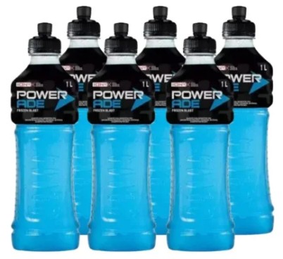 POWER ADE FROZEN BLAST AZUL 1000CC PACKx6