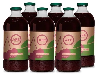 JUGOS AFE MANZANA CEREZA 1000CC PACKx6