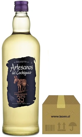 PISCO ARTESANOS 35GL 1000CC CAJAx6
