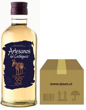 PISCO ARTESANOS 35GL 350CC CAJAx12