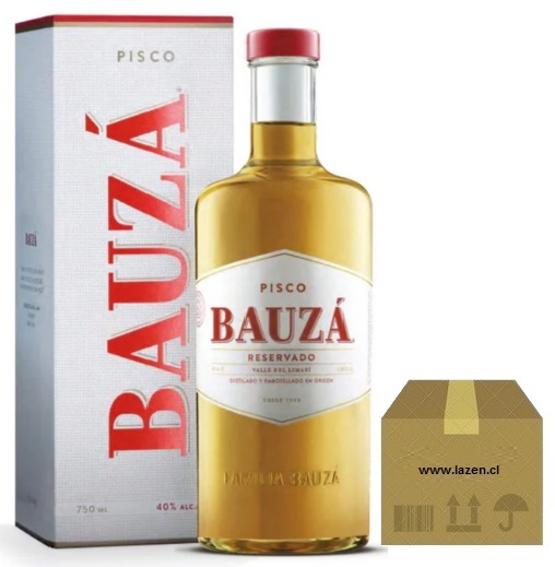 PISCO BAUZA RESERVADO CE 40º 750CC CAJAx12