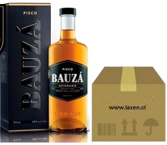 PISCO BAUZA ANIVERSARIO CE 40° 750CC CAJAx6