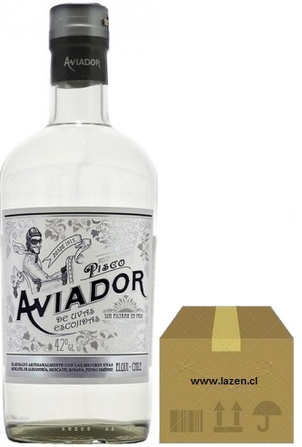 PISCO AVIADOR 42º 700CC CAJAx6