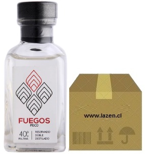 PISCO FUEGOS TRAD MINI BOT 40° 50CC CAJAx24