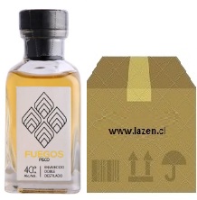 PISCO FUEGOS ENVEJECIDO MINI BOT 40° 50CC CAJAx24