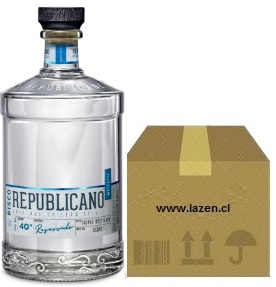PISCO REPUBLICANO MOSCATEL 3D 40° 750CC CAJAx6