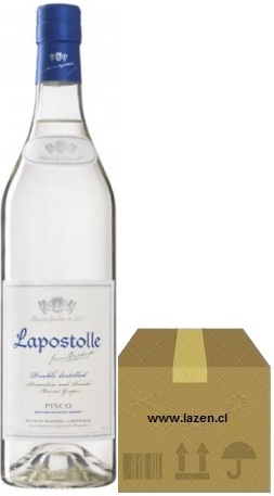 PISCO LAPOSTOLLE TRANSPARENTE 40º 700CC CAJAx6