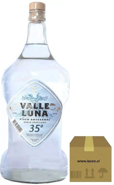 PISCO ARTESANAL VALLE LUNA 2D 35º 1750CC CAJAx4
