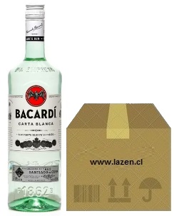 RON BACARDI BLANCO 40° 750CC CAJAx12