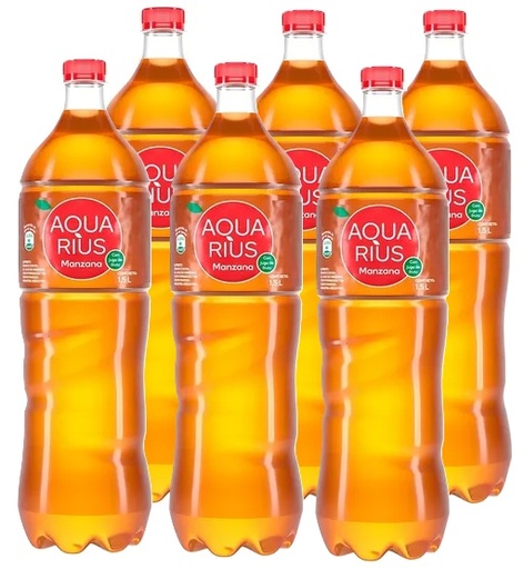 [Agua] AQUARIUS MANZANA 1500CC DISPLAYx6