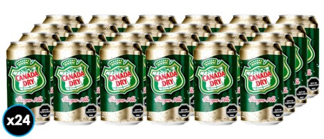 [Bebida] CANADA DRY 350CC LATA DISPLAYx24