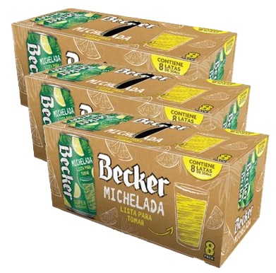 [Cerveza] BECKER MICHELADA PACKx24  (3x8)