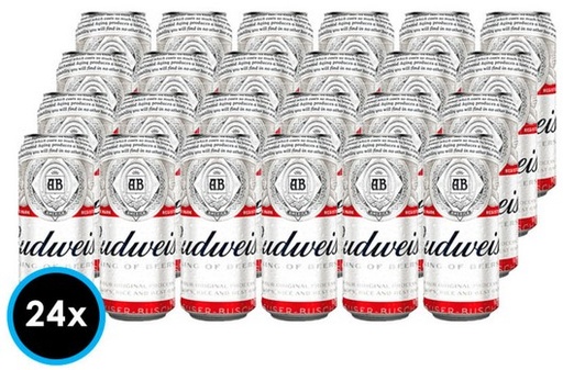 [Cerveza] BUDWEISER LATA 473CC PACKx24 (3x8)