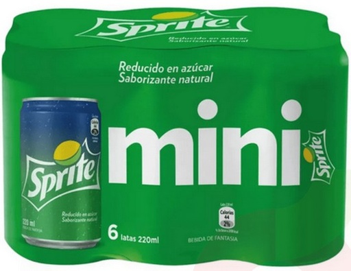 [Bebida] MINI SPRITE LATA 250CC PACKx6