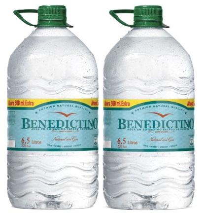 BIDON AGUA BENEDICTINO 6 LTS DISPLAYx2