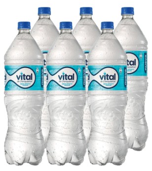 AGUA MINERAL VITAL 1600CC C-GAS DISPLAYx6