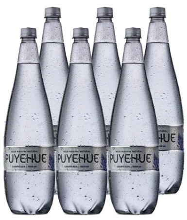 [Agua] AGUA MINERAL PUYEHUE 1500CC C-GAS DISPLAYx6