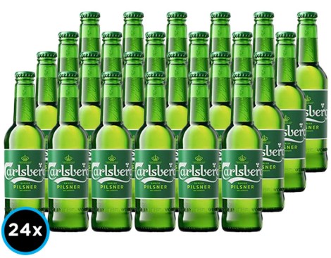 [Cerveza] CERVEZA CARLSBERG BOTELLA 330CC DISPLAYx24