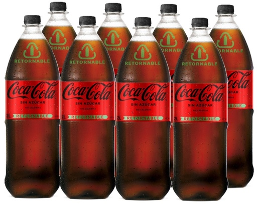 [Bebidas] COCA COLA ZERO 2000CC RET CAJAx8