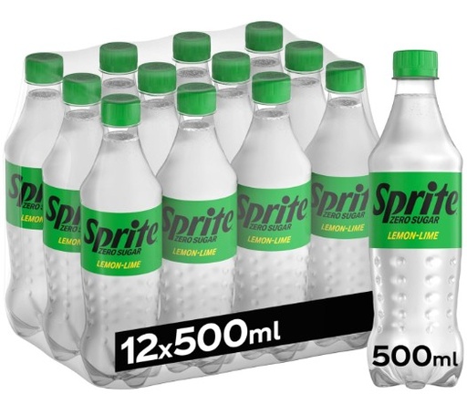 [Bebida] SPRITE ZERO PET 500CC DISPLAYx12