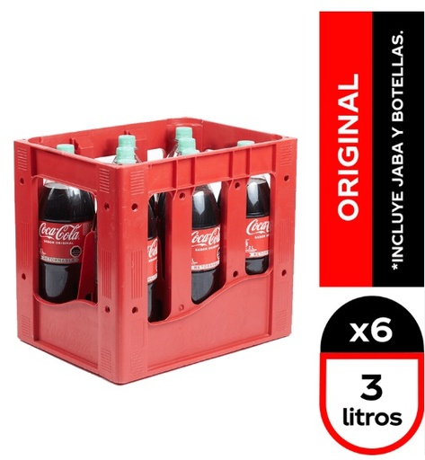 [Bebida] COCA COLA 3000CC RETORNABLE CAJAx6