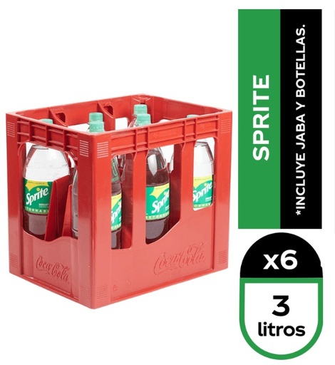 [Bebida] SPRITE 3 LITROS RETORNABLE CAJAx6