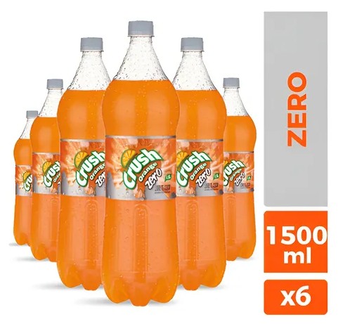 [Bebida] ORANGE CRUSH ZERO PET 1500CC DISPLAYx6