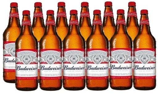 [Cerveza] BUDWEISER 945CC DESECHABLE PACKx12