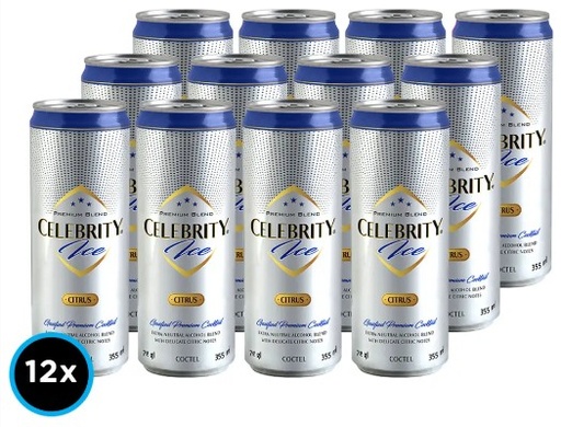 [Coctel] CELEBRITY ICE CITRUS LATA 355CC PACKx12