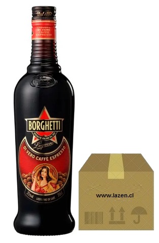 [Licor] LICOR DE CAFE BORGHETTI 700CC 25° CAJAx6