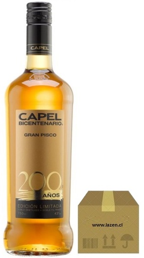 [Pisco] CAPEL BICENTENARIO 43° 750CC CAJAx6