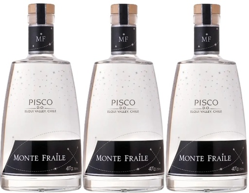 [Pisco] MONTE FRAILE TRANSPARENTE 40º 750CC PACKx3