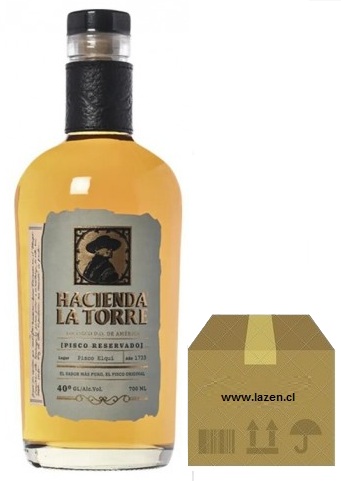 [Pisco] PISCO HACIENDA LA TORRE RESERVADO 700CC 40º CAJAx6