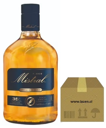 [Pisco] PISCO MISTRAL 35° 1000CC CAJAx12