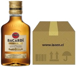 [ron] PETACA RON BACARDI DORADO 200CC CAJAx24